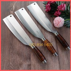 Dao bếp chặt xương gà vịt băm thái thịt đa năng hàng thép Trắng Nhật chống rỉ sắc bén