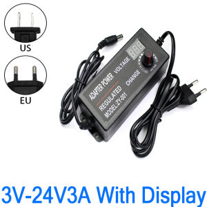 Power Supply Adjustable AC To DC 3V 5V 6V 9V 12V 15V 18V 24V 1A 2A 3A 5A Adapter Power Supply Adapter Universal 220V To 12V 24V