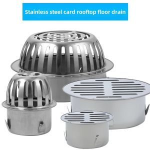 50 Pipe Cap 75pvc Stainless Steel Room Outdoor Roof Balcony Floor Drain Cover Roof Anti-Blocking Rain Strainer 110 Sewer