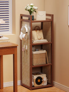 CHUJUN | Living Room Wall-Corner Storage Shelf Bookshelf Organizer