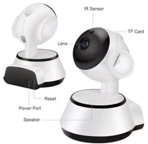 กล้องวงจรปิด V380PRO ต่อ WiFi กล้องอินฟราเรด ดูตอนกลางคืนชัดเจน ภาพคมชัด 1080P หมุนได้ 360 องศา ควบคุมผ่านมือถือ คุยสองทางได้ ตั้งได้ทั้งแนวนอนและแนวตั้ง