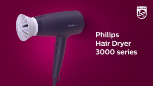 Philips 3000 Series 1600W Foldable Hair Dryer with ThermoProtect BHD308/13