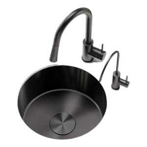 yedeeo | Handmade 304 Stainless Steel Single Basin Sink For Kitchen And Balcony Island Countertop