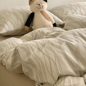 Kiss Dear | Cotton Brushed Jacquard Bedding Set