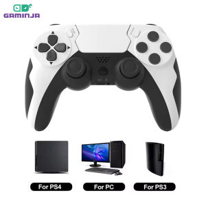GAMINJA P48 Wireless Gamepad with Six Axis Gyroscope Game Controller For PS4 PS3 Console Wins 7 8 10 Dual Vibration PC Joystick Audio Technica P48 - Lazada