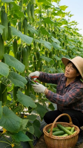 เมล็ดพันธุ์แตงกวาดกพิเศษ 60 เม็ด/ซอง จะออกผลตามใบ 1ใบ1 ได้ผลผลิต 20-30 ผล /ต้น รสชาติ หวาน กรอบ อร่อย