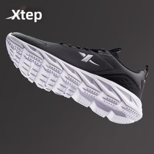 XTEP | Giày Chạy Bộ Da Nam Nhẹ Chống Sốc Chống Nước