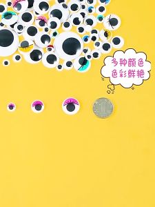 [SG Seller]Activity Eyes to DIY Projects Self-Adhesive Colored Eyes and Eyelashes Animal Eyes and Black & White Eye