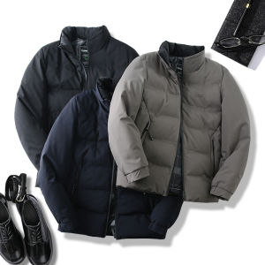 Áo Khoác Cotton Dày Chống Gió Chống Thấm Nước Cổ Đứng Thường Ngày Thời Trang Thành Phố Mùa Đông Dài Vừa Phải Dành Cho Nam