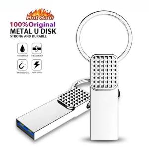 Jaster | Hot Metal USB Flash Drive 32GB 64B Silver Memory Stick Pen Drive USB 2.0 U Disk 128GB 16GB 8GB 4GB