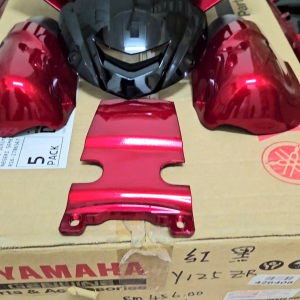 YAMAHA Y125ZR COVER SET 5XK-F10000-10-P2 DRMK/SMX COVERSET DARK RED MEROON + BLACK 100% ORI HLY