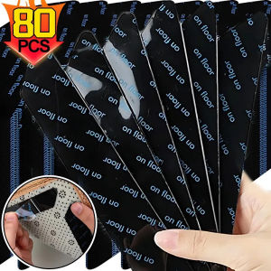 Xzxinzhan】80ชิ้นเทปเสื่อพรมปูพื้นมุมปลอกยางกันพรมเลื่อนสติกเกอร์กันลื่นนำมาใช้ใหม่ได้พรมคงที่ดัดผมป้องกันการม้วนผมไฟฟ้าเครื่องมือแก้ไขขายส่ง