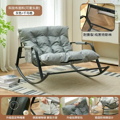 KIMDELIN Rocking Chairs for Adults with Cushion Reclining Chair Lazy Chair Relaxing Sofa Chair Leisure Rocking Chair