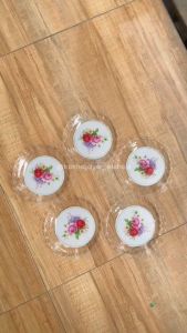 Piring Kecil - Lepek Plastik Mika 24 Pcs (Lusinan)