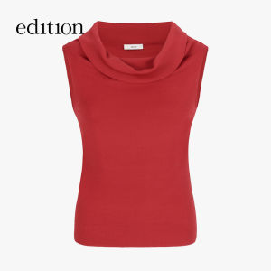 edition | Summer New Style One-Shoulder Silk Knitted Top