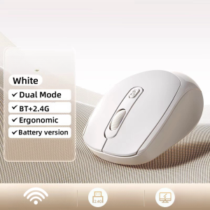 Dual Mode Wireless Mouse Bluetooth-compatible 2.4G Battery Optical Silent Mouse 1600 DPI For MacBook Laptop PC Game Office