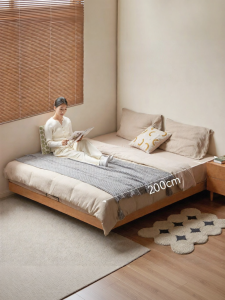 WEISHA | Domestic Tatami Style Solid Wood Bed 1.8m