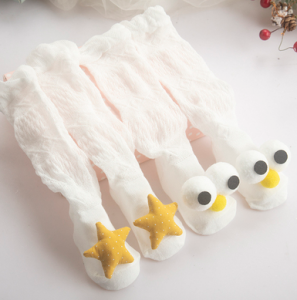 Princess Style Pure Cotton Long Tube Socks for Babies And Kids Summer Edition Anti-Mosquito Comfortable Fit Cute Design