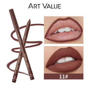 ART VALUE Lip Liner Lipstick Pen Mist Matte Contour Tint Lipstick Pencil Lasting Nude Brown Orange Lipliner Pen Makeup For Eyes