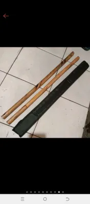 Arnis rattan for school purposes set of 2 with case and Arnis kamagong wood single stick 28 inches length