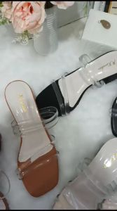 Sendal Heels Wanita Jelly Putih 5cm