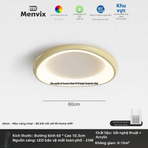Menvix | Đèn Trần Phong Cách Ý Bạc Bauhaus Mịn Màng