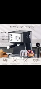 Mesin Kopi Rumah Kecil Semi-Otomatis Bertekanan Tinggi Jenis Uap Susu Berbusa Mesin All-In-One