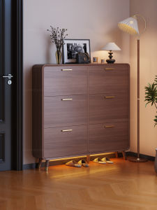 SAMEDREAM | Real Wood Ultra-thin Flipper Shoe Cabinet