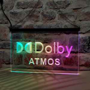 Dolby Atmos-LED Neon Sign Featuring Colorful Flowing EffectPerfect for Home Decoration and Creating Party Mood