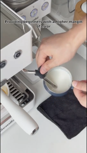 Gemilai‘s CRM3005L coffee machine semi-automatic household commercial small extraction machine concentration steam frother milk frother 15Bar high-pressure extraction