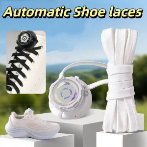 1Pair Automatic Shoelaces Without ties Install simple Swivel Buckle Laces Flat Rope Tennis Sneakers Shoelace for Adults and Kids