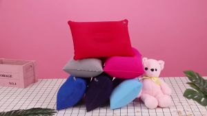 Gối hơi gối ôm kê đầu kê cổ tựa lưng gấp gọn vô cùng tiện lợi