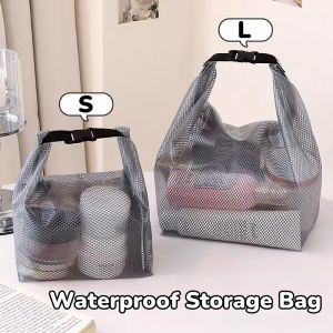Large Capacity Storage Bag with Handle Travel Waterproof Toiletry Wet Swimsuit Bag Portable Makeup Organizer