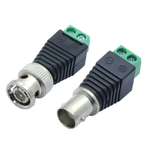 BNC กล้องวงจรปิดตัวเชื่อมต่อชายหญิงสกรูปลั๊ก SOCKET CONNECTOR ADAPTER Terminal กล้องเฝ้าระวัง UTP Balun กล้องวงจรปิด