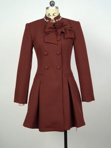 ZYHT EraVogue เดรสผู้หญิง เดรสสีแดง เดรสทรงเอ เดรสแขนยาว เดรสทำงาน เดรสไฮโซ เดรสวินเทจ เดรสออกงาน เดรสปาร์ตี้ ชุดราตรี 61099