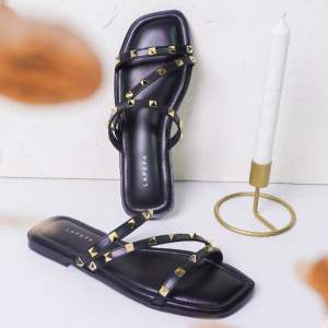 SANDAL LAPEPA IVY Sendal Wanita Teplek Casual Flat Model Duri Slop Empuk Premium