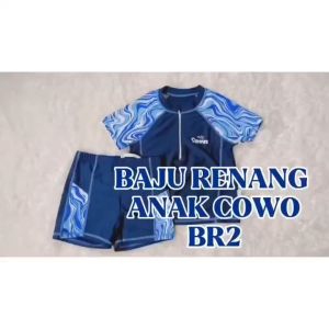 Baju Renang Set Anak Laki/ Baju Renang Anak Summer/ Boy Swimsuit Set BR2
