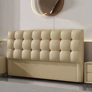 Luxurious Leather Soft-Bound Bed Headboard Single Purchase Bedroom Furniture Backrest Panel Floor-Mounted Dual Person Capacity