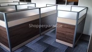 SG Ready Stock H204 Executive Workstationwith high partitionwith/without pedestal/cabinet Home Office Table Straight L Shape Divider