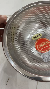 Rổ Rá Đông Nam 18cm inox 201(tem đỏ)