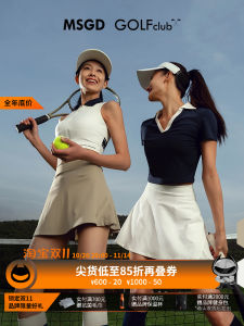 Womens Golf Tennis Skirt Set Anti-Light Walking Mini Skirt Sports Short Skirt Mesh Gauze Half-length Skirt Moisture Wicking