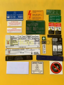 Stiker Warning Set untuk Mercedes-Benz W202