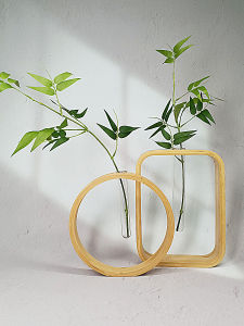 ไม้ดอกไม้ประดับบ้านสไตล์จีนแบบใหม่ ดอกไม้ปลอมใบไผ่ ตกแต่งร้านอาหาร ตกแต่งบ้านใหม่ วัสดุผ้าไหม ไม้ดอกไม้ประดับแบบผสม