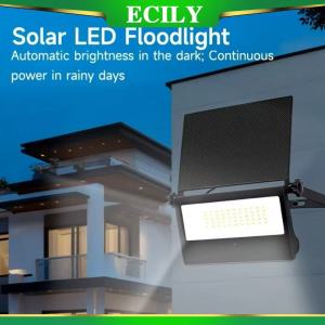 ECILY 122/232 LED Solar-powered Ooutdoor Garden Lamps Outdoor Sensor Lighting Lamps USB Charging And Folding Solar Wall Lamps Solar Spotlight Flood Light IP64 Waterproof Portable Outdoor Solar Light with Motion Senso4 Modesr light