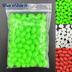 Hạt Câu Cá Phát Sáng ShareShark 1000 Chiếc Hình Oval Cứng Phát Sáng Dùng Cho Móc Ba Ngạnh Ba Màu Câu Cá Biển Câu Cá Trên Thuyền