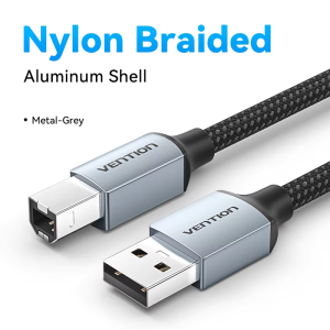 Vention | Vention USB Printer Cable USB Type B Male to A Male USB 2.0 Cable for Canon Epson HP ZJiang Label Printer DAC USB Printer