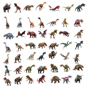 HUAQILI | Cartoon T-Rex Dinosaur Waterproof Stickers for Drawing