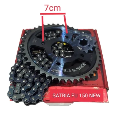 GEAR SET SATRIA FU 150 NEW BLACK SERIES UKURAN 14T-43T