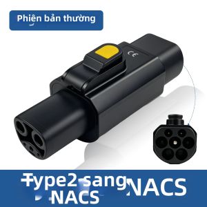 Bộ Chuyển Đổi EVqiaoyi 32A 7kW Type 2 Sang NACS Để Sử Dụng Với Bộ Sạc Type 2 Để Sạc Xe Tesla Model 3/Y/S/X