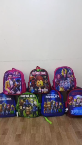 SSP 32cm Kpop School bag cute Kids School Backpack with 3D Character Design